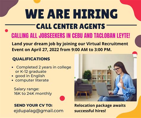 Fresh Graduates Jobs in Tacloban City Leyte .